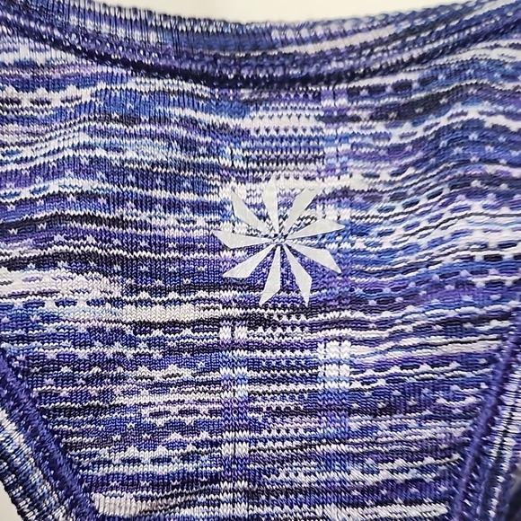 ATHLETA Blue and Black Striped Tank Top - Picture 6 of 10